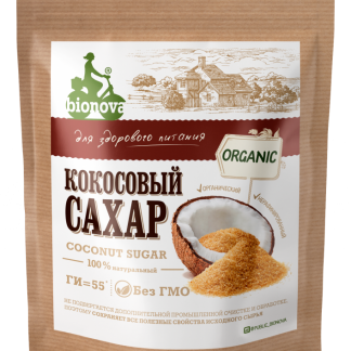 bionova сахар кокосовый органический 200 гр