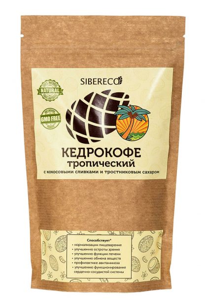 Кедрокофе тропический Sibereco, 250 гр.