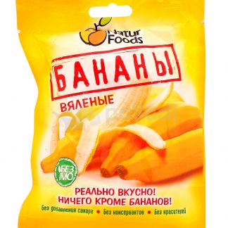 Вяленые бананы NaturFoods 100 гр.