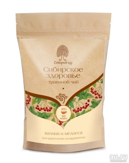«Сибирское здоровье» Травяной чай калина и мелиса